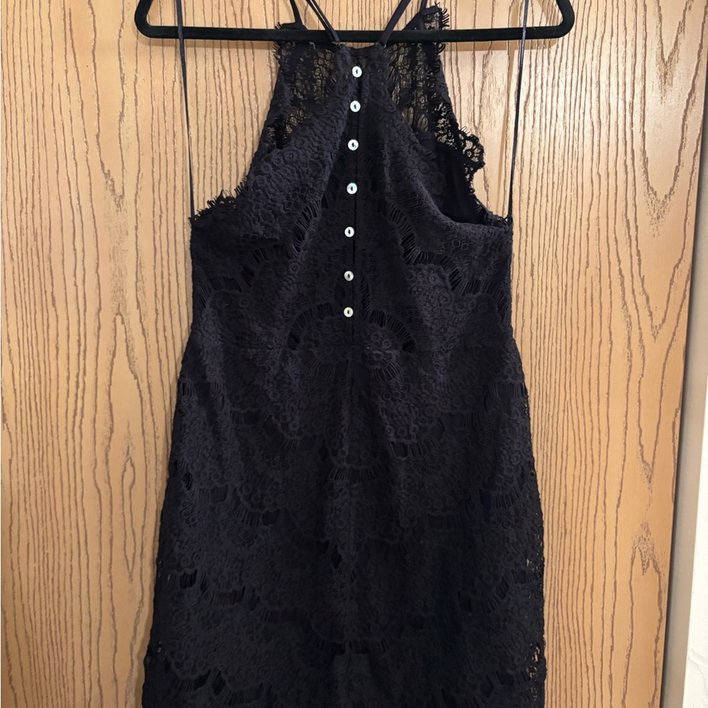 Free People Black Lace Mini Dress NWT - Picture 6 of 15